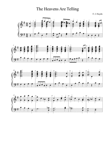 The Heavens are Telling for Handbells (arr. Harmony Corelli)