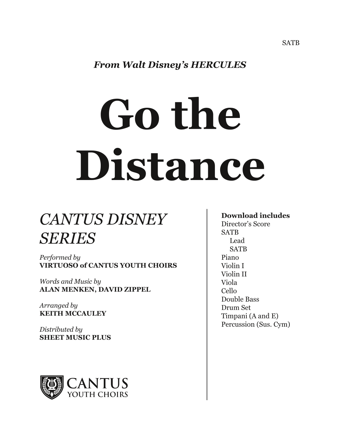 Go The Distance (arr. Keith McCauley)