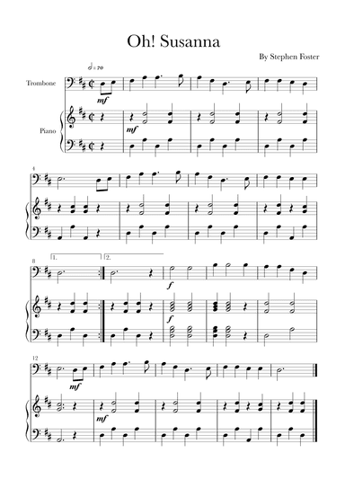 Oh! Susanna (arr. Glauco Fernandes)