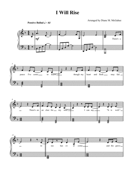I Will Rise (arr. Diane M. McGahee)