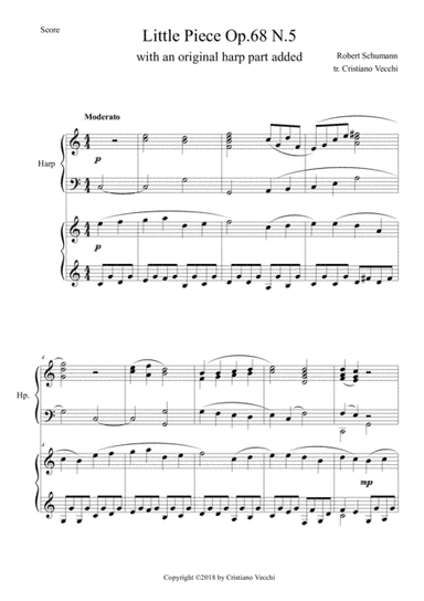 Little Piece Op.68 N.5 with Harp (arr. Cristiano Vecchi)