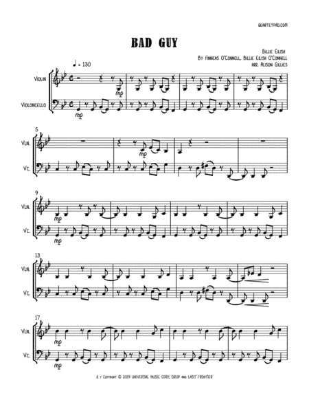 Bad Guy (arr. Alison Gillies)