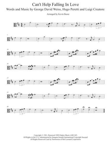 Can't Help Falling In Love (arr. Kevin Busse)