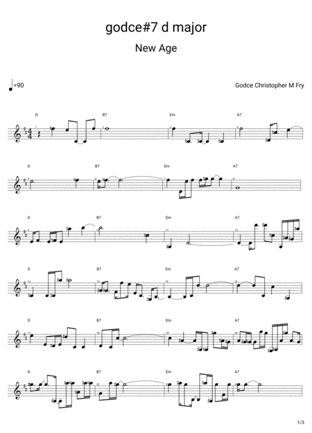 godce #7 d major