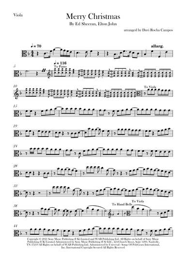 Merry Christmas (arr. Davi Rocha Campos)
