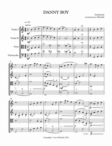 Danny Boy (arr. Lee Mitchell)