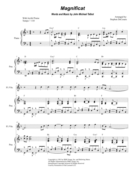 Magnificat (arr. Stephen DeCesare)