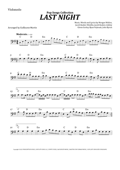 Last Night (arr. Guillaume Martin)