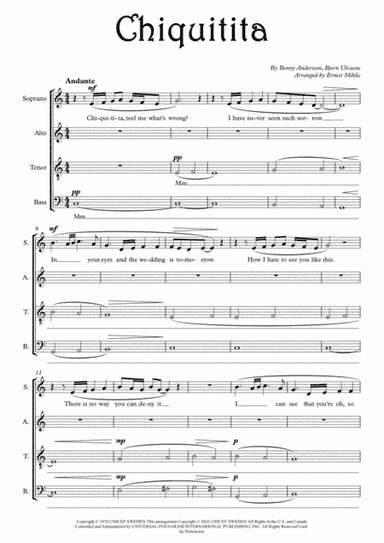 Chiquitita (arr. Erni Miklic)