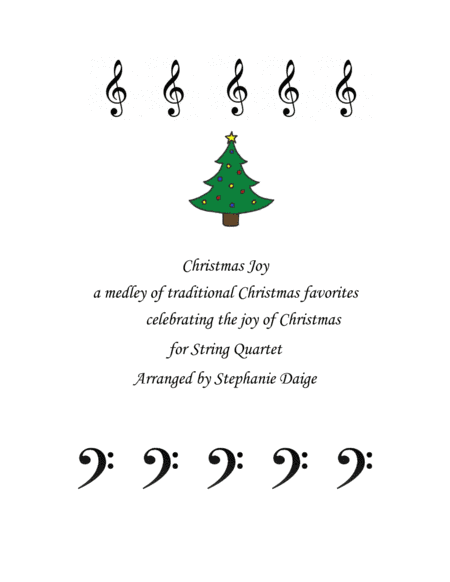 Christmas Joy Medley for string quartet (arr. Stephanie Daige)
