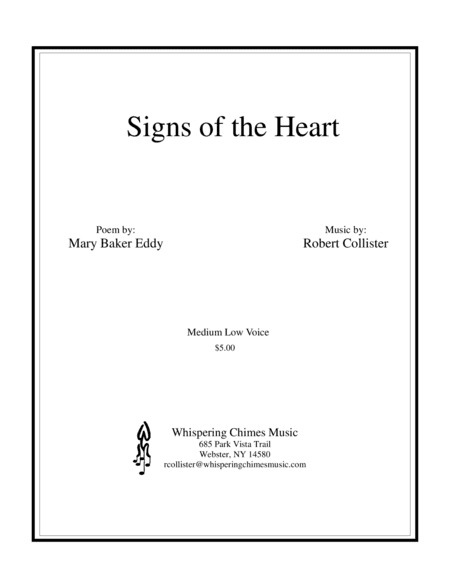 Signs of the Heart medium low voice