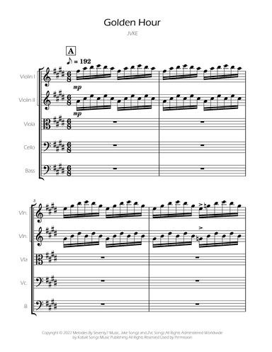Golden Hour (arr. Ygor Nunes)