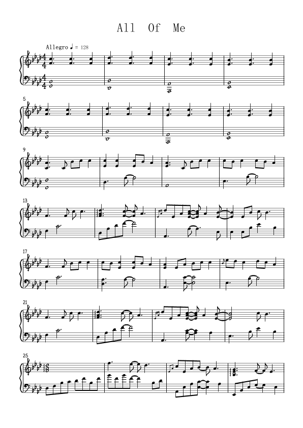 All Of Me (arr. John Legend)