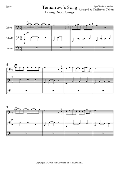 Tomorrow's Song (arr. Chajim van Collem)