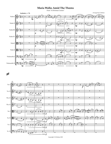 Maria Walks Amid the Thorns for String Octet/String Orchestra (arr. Edward Holmes)