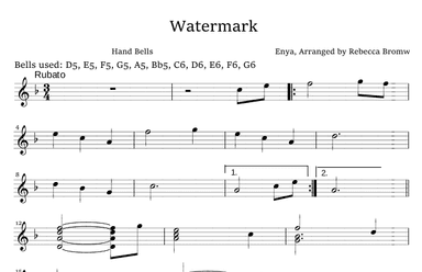 Watermark (arr. Rebecca Bromwell)