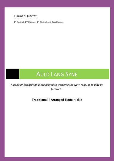 Auld Lang Syne (arr. Fiona Alice Hickie)