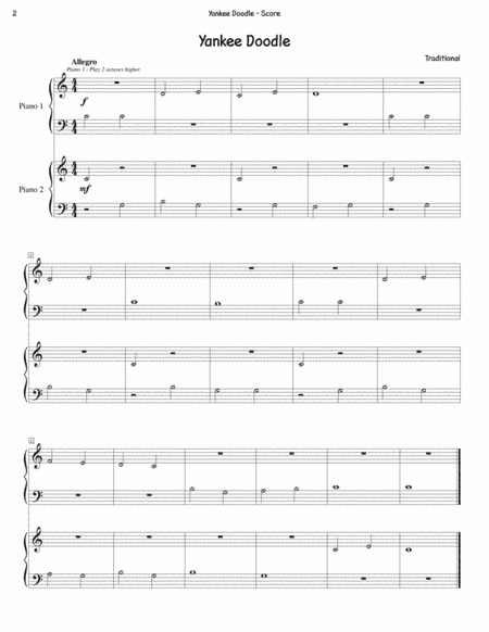 Yankee Doodle (Duet) (arr. Michelle Ayler)