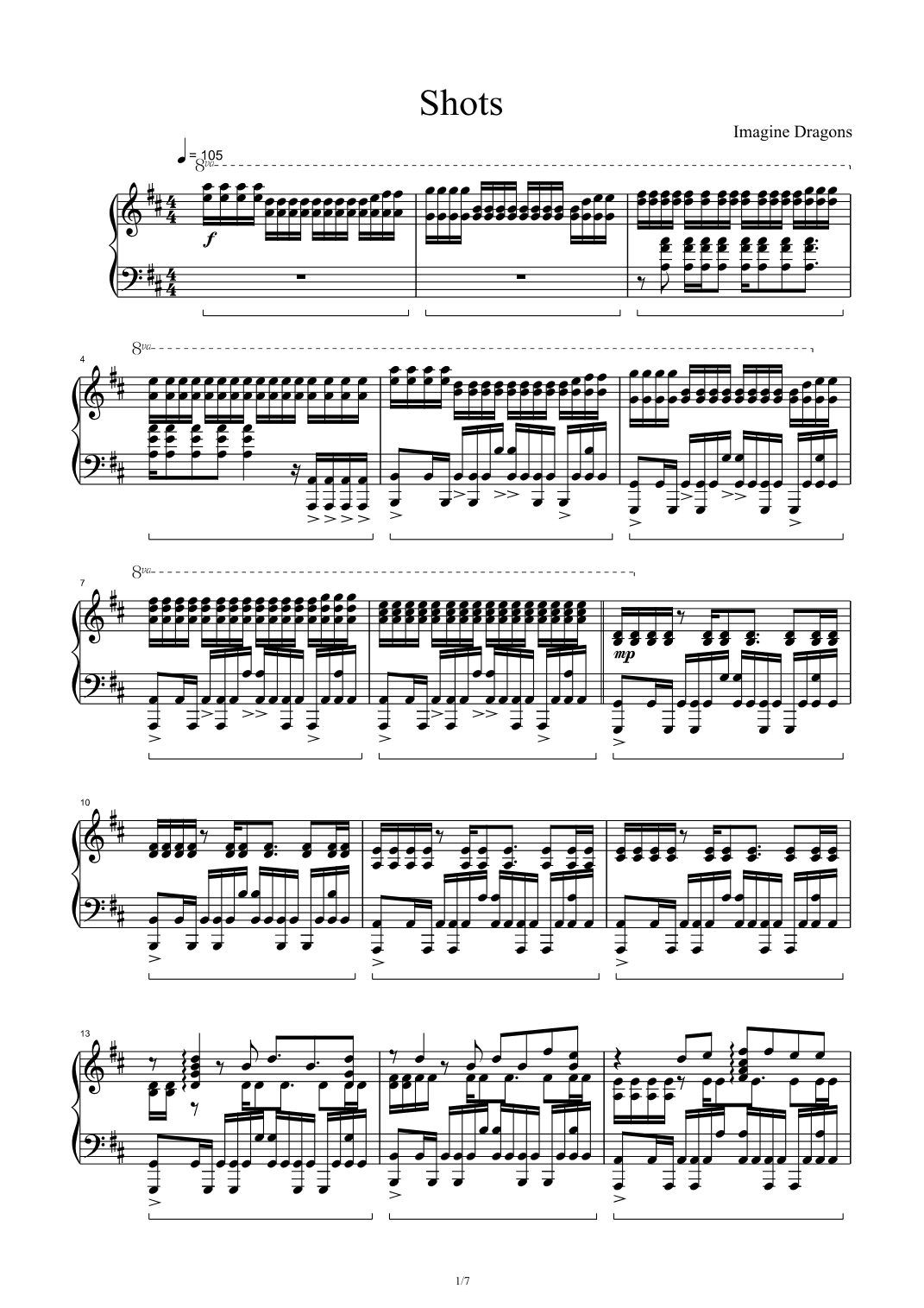 Shots (arr. Imagine Dragons)