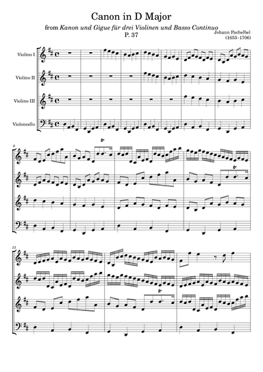 Canon in D (arr. Zachary Corbett)