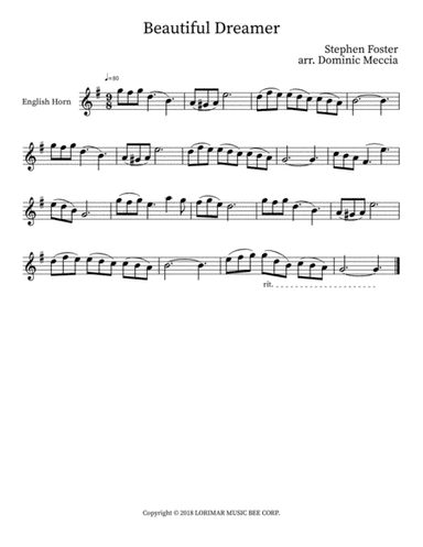 Beautiful Dreamer (arr. Dominic Meccia)