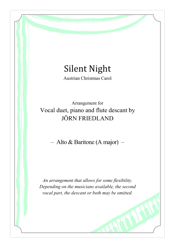 Silent Night (arr. Jörn Friedland)