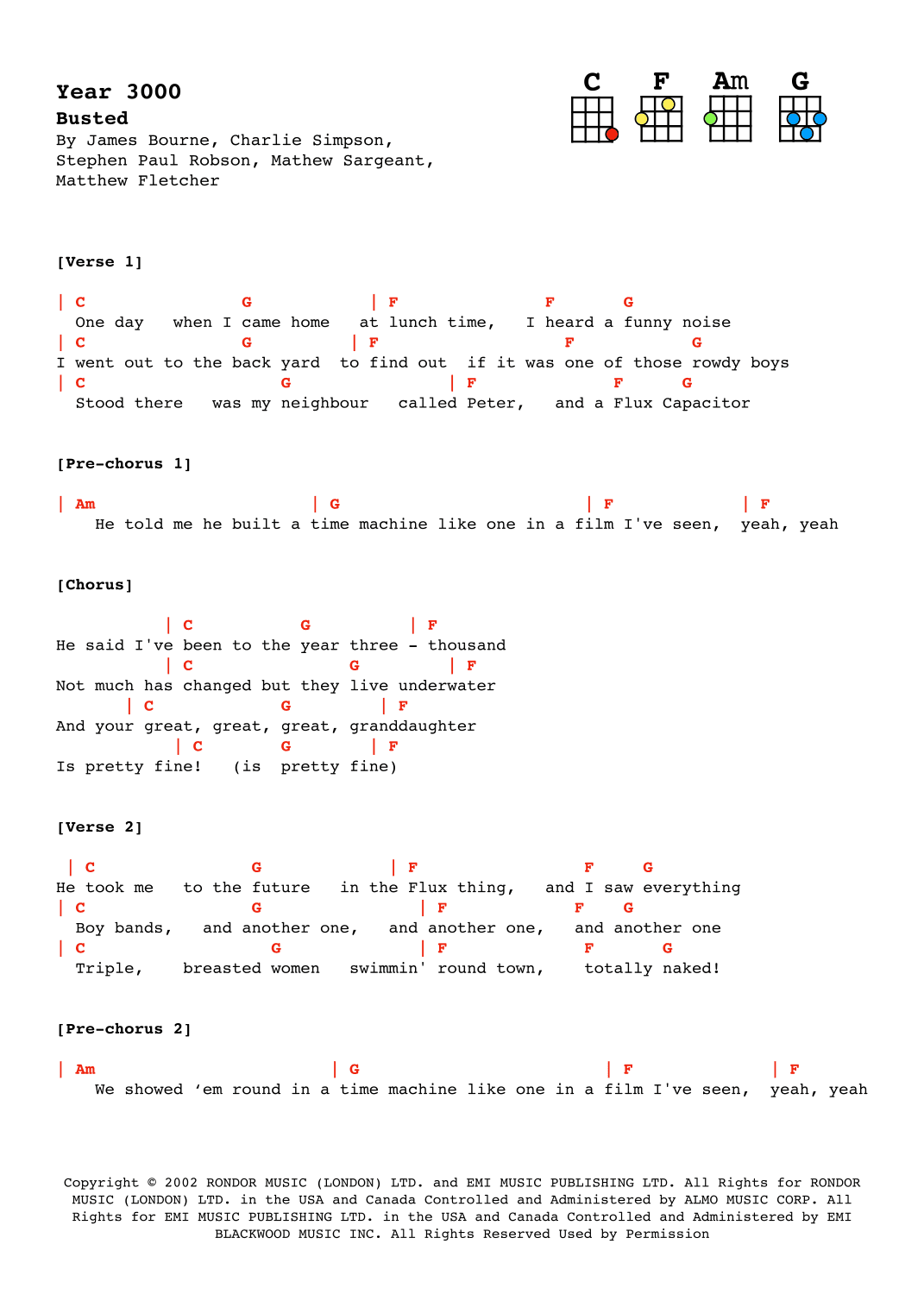 Year 3000 (arr. Alex Davis)