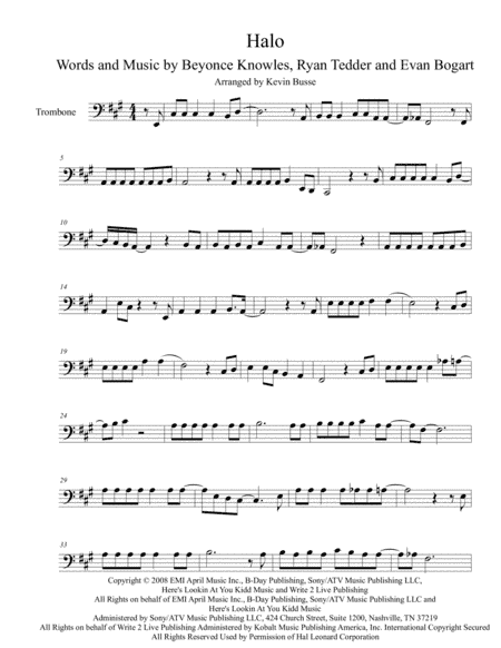 Halo (arr. Kevin Busse)