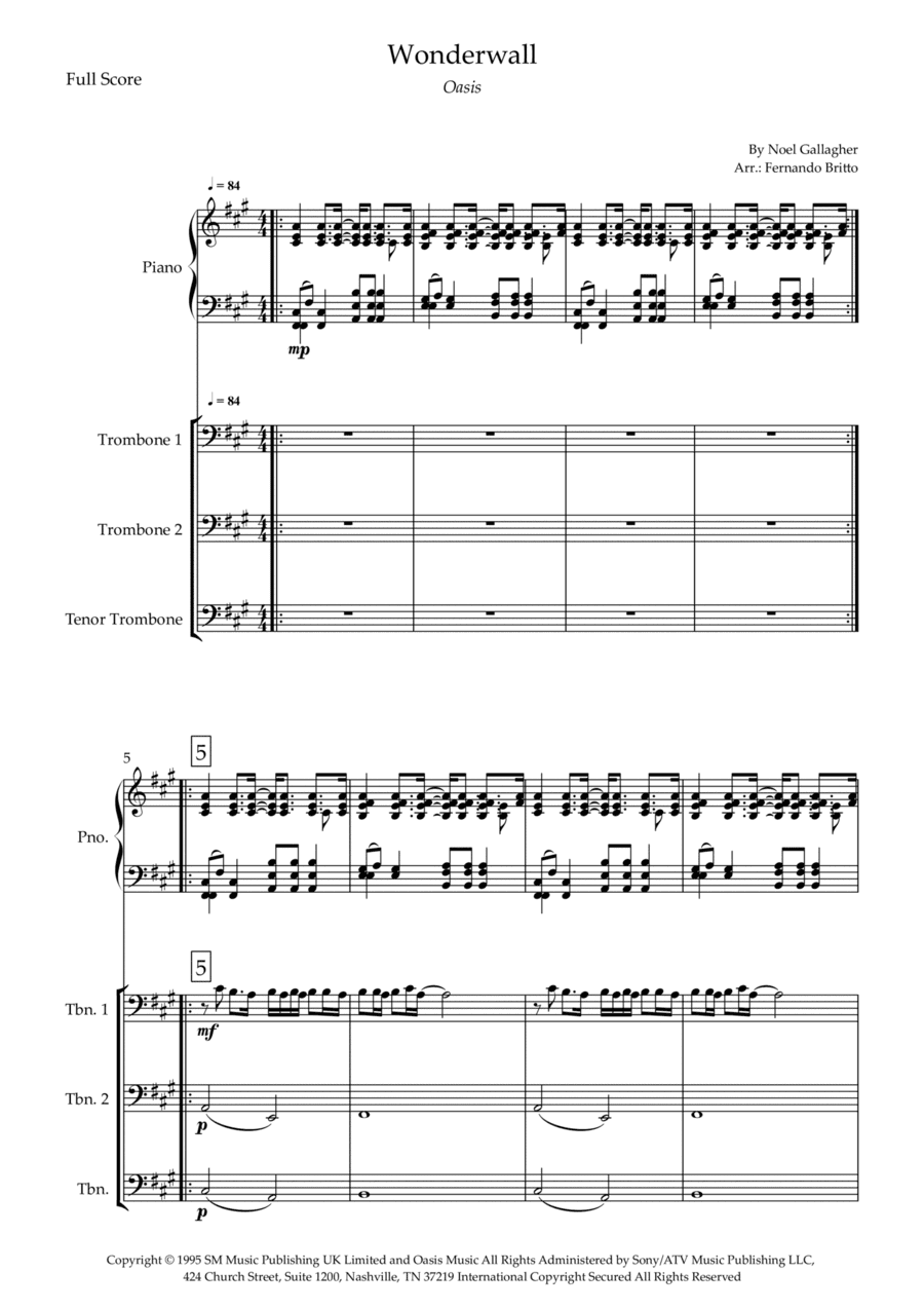 Wonderwall (arr. Fernando Britto)