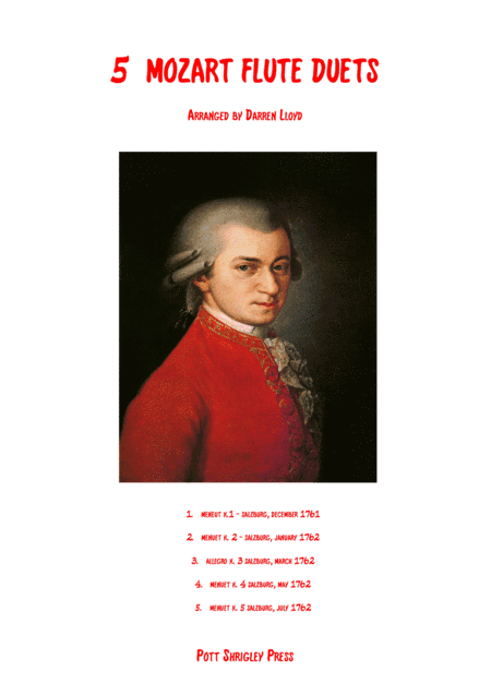 5 Mozart duets for Flute (arr. Darren Lloyd)