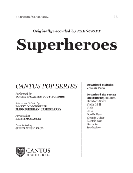 Superheroes (arr. Keith McCauley)