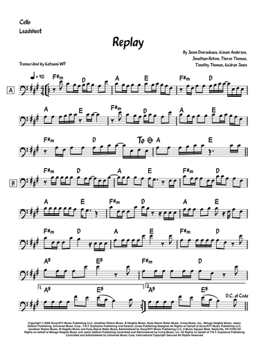Replay (arr. Katsumi WF)
