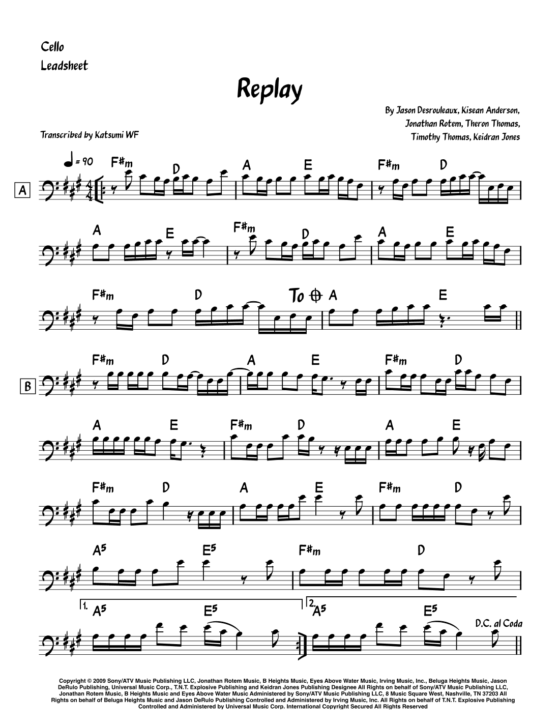 Replay (arr. Katsumi WF)