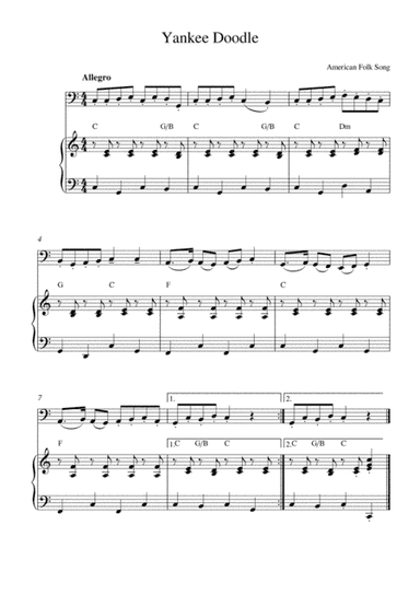 Yankee Doodle (arr. Kaiserin Rebecca)