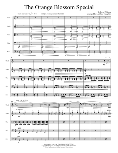Orange Blossom Special (arr. Matthew Naughtin)