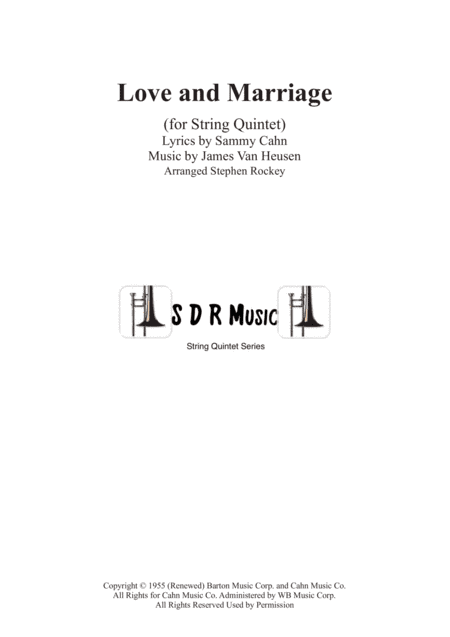 Love And Marriage (arr. Stephen Rockey)