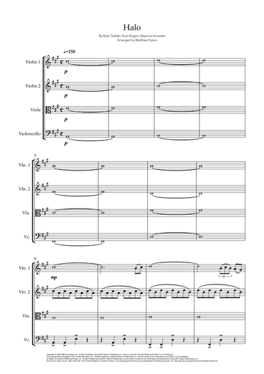Halo (arr. Matthew pyeon)