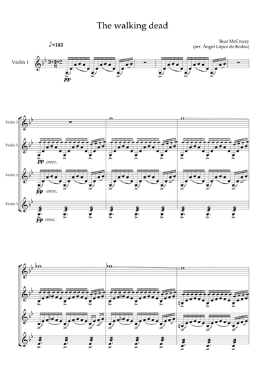 The Walking Dead - Main Title (arr. Ángel López de Rodas)