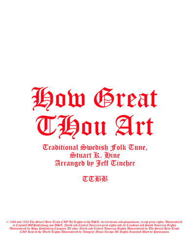 How Great Thou Art (arr. Jeff Tincher)