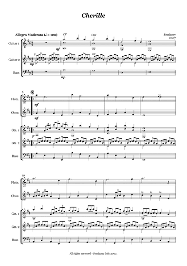 Cherille - small ensemble piece