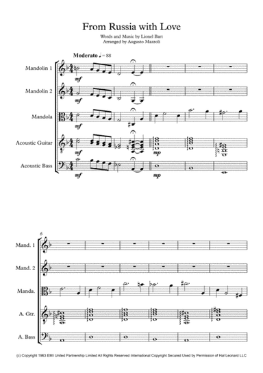 From Russia With Love (arr. Augusto Mazzoli)