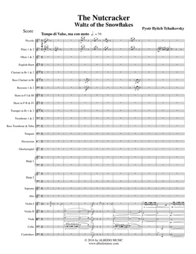 Waltz of the Snowflakes from The Nutcracker for Full Orchestra and Female Choir (arr. Doug Clyde)