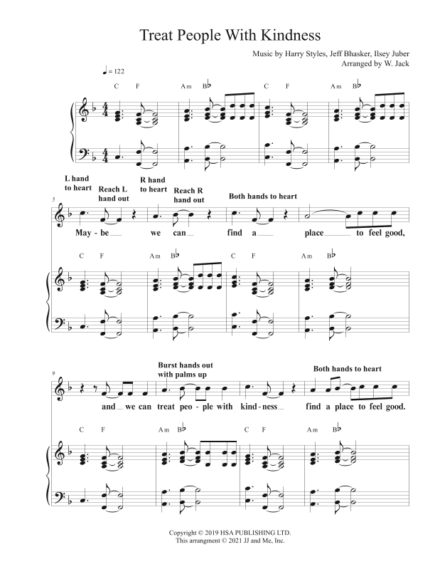 Treat People With Kindness (arr. W. Jack)