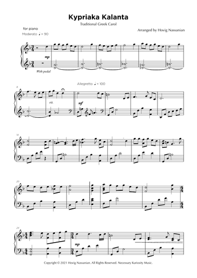 KYPRIAKA KALANTA (arr. HOVIG NASSANIAN)