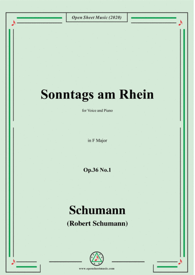 Schumann-Sonntags am Rhein,Op.36,No.1 in F Major (arr. MSM)