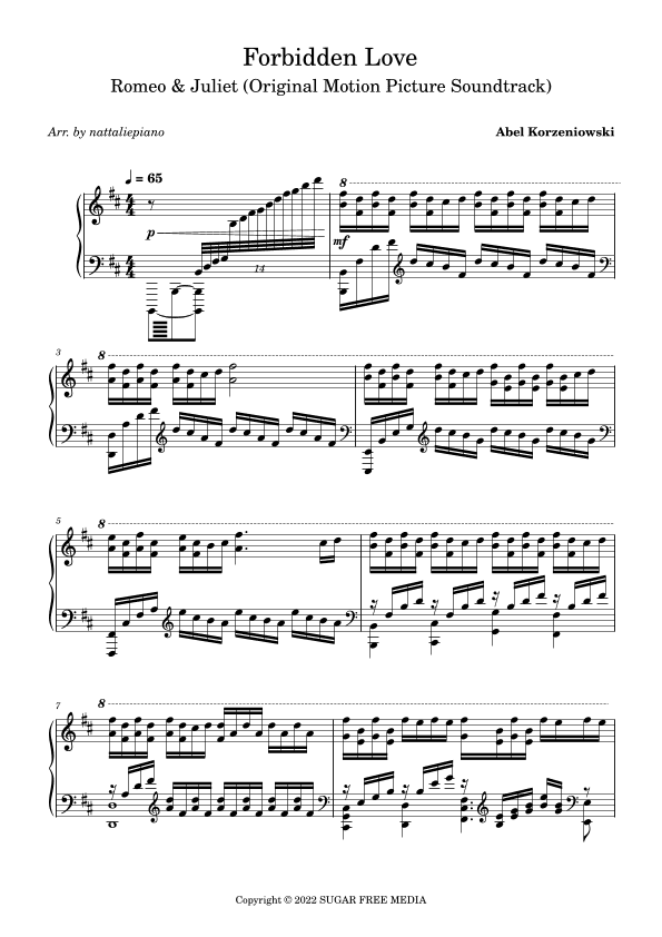 Forbidden Love (arr. nattaliepiano)