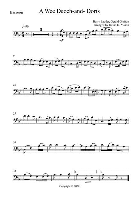 A Wee Deoch-and-Doris (arr. David D. Mason)