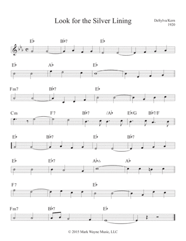 Look for the Silver Lining (arr. Mark Huxhold)