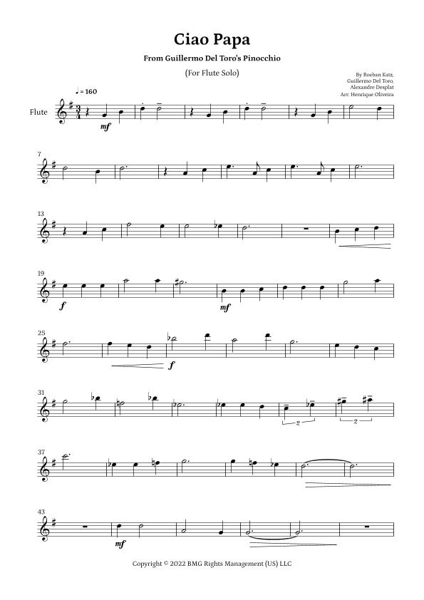 Ciao Papa (arr. Henrique Oliveira)