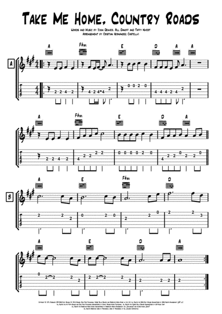 Take Me Home, Country Roads (arr. Cristian Hernandez Castellvi)
